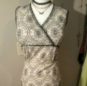NWT..Beautiful ivory and lace skirt with top